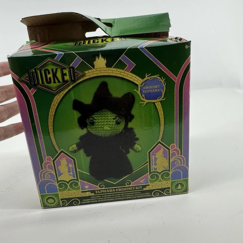 Wicked Crotchet Kit Lot Elphaba Glinda Partial Incomplete Replacement Parts Yarn
